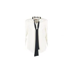 Koszule MICHAEL Michael Kors CONTRAST SCARF. Białe koszule damskie MICHAEL Michael Kors, l, bez wzorów, bez kołnierzyka, bez rękawów. Za 762,30 zł.