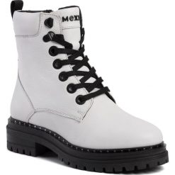 Trapery MEXX - Devi MXRB0072W White 3000. Białe trapery damskie Mexx, ze skóry, klasyczne, bez obcasa, bez zapięcia. W wyprzedaży za 419,00 zł.