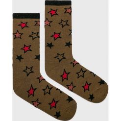 Scotch & Soda - Skarpetki. Brązowe skarpetki damskie marki Scotch & Soda, z elastanu. Za 89,90 zł.