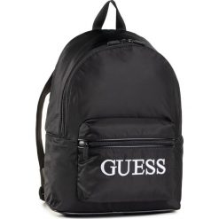 Plecak GUESS - Quarto HMQUAR P0405 BLA. Czarne plecaki męskie Guess, z aplikacjami, z materiału, sportowe. Za 369,00 zł.