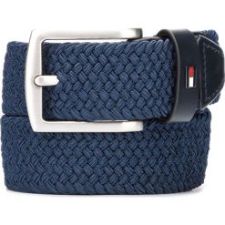 Tommy Hilfiger Denton Pasek Niebieski. Niebieskie paski męskie TOMMY HILFIGER, w paski, z elastanu. Za 238,95 zł.