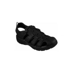 Sandały sportowe Skechers MELBO - JOURNEYMAN 2. Czarne sandały męskie Skechers, bez zapięcia. Za 272,33 zł.