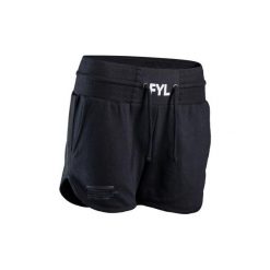Spodenki bokserskie 100 damskie. Czarne szorty damskie OUTSHOCK, m, bez wzorów, z elastanu. Za 64,99 zł.