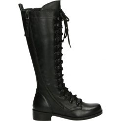 Kozaki - ZOYA1802 BLAC. Czarne buty zimowe damskie marki Venezia, ze skóry. Za 299,00 zł.