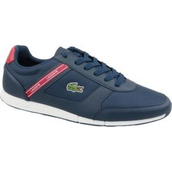 Granatowe Buty Lacoste Menerva Sport 119 2 M 737CMA0064144. Buty sportowe męskie Lacoste, ze skóry, bez zapięcia. W wyprzedaży za 409,00 zł.