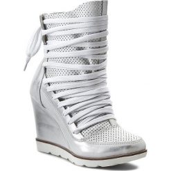 Buty zimowe damskie: Botki R.POLAŃSKI – 745/L Srebrny