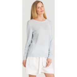 SWETER ESORDIO Weekend Max Mara. Niebieskie bluzki damskie Weekend Max Mara, xxl, bez wzorów, z okrągłym kołnierzem, bez rękawów. Za 395,00 zł.