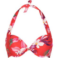 Biustonosze bardotka: Biustonosz bikini "Japanese Flower" w kolorze czerwonym