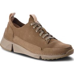 Sneakersy CLARKS - Tri Spark. 261354394 Khaki Nubuck. Zielone półbuty damskie skórzane Clarks. W wyprzedaży za 329,00 zł.
