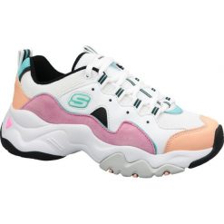 Buty Skechers D'Lites 3.0 Zenway W 12955-WPKB. Białe buty sportowe damskie Inny, bez wzorów, z materiału, sportowe. W wyprzedaży za 379,00 zł.