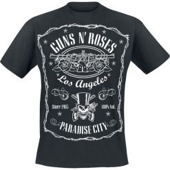 Guns N' Roses Paradise City Label T-Shirt czarny. Czarne t-shirty męskie z nadrukiem marki Caliban, s. Za 74,90 zł.