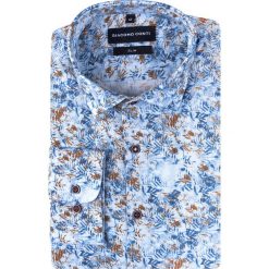 Koszula SIMONE KDNS000713. Pomarańczowe koszule męskie na lato, m, z bawełny. Za 259,00 zł.