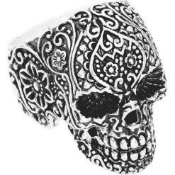 Wildcat Skull Tattoo Pierścień standard. Szare sygnety męskie marki Wildcat, ze stali. Za 62,90 zł.