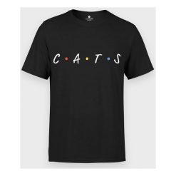 Koszulka męska CATS napis. Koszulki męskie MegaKoszulki, m, z napisami, z bawełny, z podwójnym kołnierzykiem, bez rękawów. Za 54,90 zł.
