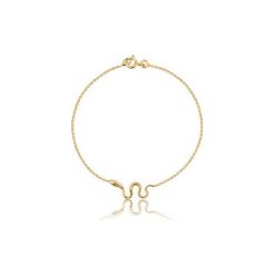 Bransoletka Snake. Żółte bransoletki damskie marki Aleksandra puchacz jewellery, złote. Za 150,00 zł.
