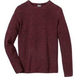 Sweter melanżowy Regular Fit bonprix bordowo-czarny melanż. Fioletowe swetry klasyczne męskie marki Reserved, l, z bawełny. Za 79,99 zł.