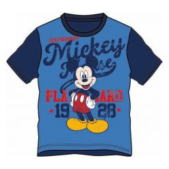 Disney By Arnetta Koszulka Chłopięca Mickey Mouse 128 Niebieski. Niebieskie t-shirty chłopięce Disney By Arnetta, z motywem z bajki, bez rękawów. Za 35,00 zł.