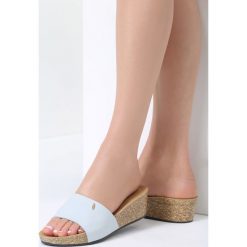 Niebieskie Klapki Life In Paradise. Niebieskie chodaki damskie vices, na obcasie. Za 64,99 zł.