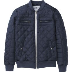 Kurtka bejsbolówka lekko watowana Regular Fit bonprix ciemnoniebieski. Niebieskie bejsbolówki męskie bonprix, m, z aplikacjami, bez kaptura. Za 189,99 zł.