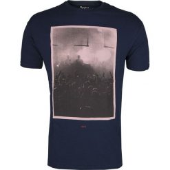 T-Shirt Pepe Jeans. Niebieskie t-shirty męskie Pepe Jeans, m, z nadrukiem, z jeansu, bez kołnierzyka, krótkie. Za 89,00 zł.