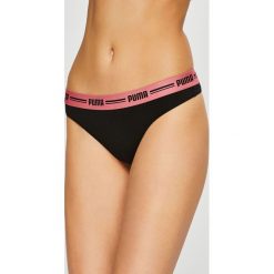 Puma - Stringi (2-pack). Czarne stringi damskie Puma, xs, bez wzorów, z elastanu. W wyprzedaży za 59,90 zł.