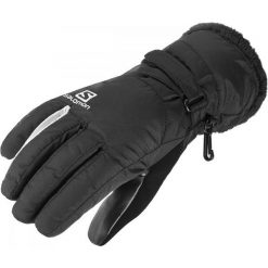 Salomon Rękawice Damskie Force Dry W Black/White M. Czarne rękawiczki damskie marki Salomon, bez wzorów. W wyprzedaży za 169,00 zł.