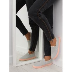 Slipony damskie szare ABLE. Szare buty sportowe damskie FunKee.pl, bez wzorów, z tkaniny, sportowe. Za 74,69 zł.