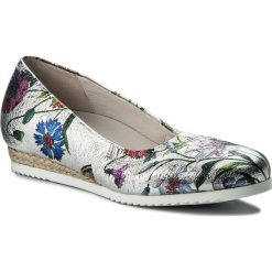 Espadryle GABOR - 82.600.81 Silber (Jute). Szare espadryle damskie Gabor, bez wzorów, ze skóry, bez obcasa, na obcasie. W wyprzedaży za 299,00 zł.