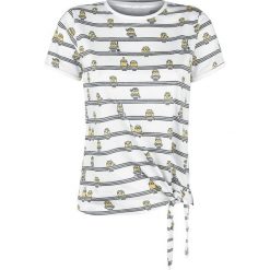 Minions Stripes Koszulka damska biały/czarny. Czarne t-shirty damskie marki Minions, xs, z nadrukiem, z okrągłym kołnierzem. Za 32,90 zł.