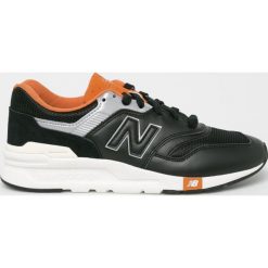New Balance - Buty. Czarne sneakersy męskie New Balance, ze skóry, na sznurówki. W wyprzedaży za 349,90 zł.