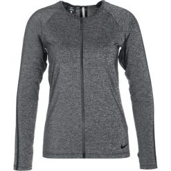 Nike Performance Koszulka sportowa black/heather/white. Czarne topy sportowe damskie Nike Performance, xl, z elastanu. W wyprzedaży za 153,30 zł.