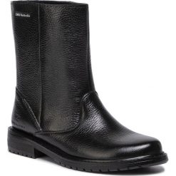 Kalosze EMU AUSTRALIA - Kerie W12003 Black/Noir. Czarne kalosze damskie EMU Australia, bez wzorów, ze skóry. W wyprzedaży za 239,00 zł.