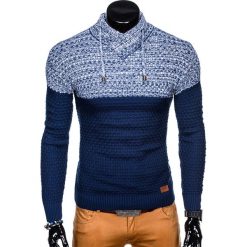 Swetry męskie: SWETER MĘSKI E137 - NIEBIESKI