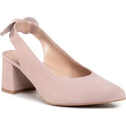 Sandały LASOCKI - 71296-02ME Pink. Różowe klapki damskie Lasocki, z aplikacjami, ze skóry, bez obcasa, na obcasie. Za 199,99 zł.