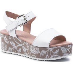Sandały SERGIO BARDI - Archi SS127309018KD 123. Białe klapki damskie Sergio Bardi, bez wzorów, ze skóry, bez obcasa. W wyprzedaży za 239,00 zł.