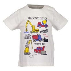 Blue Seven Koszulka Chłopięca 62 Biały. Niebieskie t-shirty chłopięce Blue Seven, z nadrukiem, bez rękawów. W wyprzedaży za 31,00 zł.