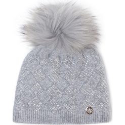 Czapka GRANADILLA - Shiny Chess JG5262 Pearl Grey 004. Szare czapki damskie Granadilla, na zimę, bez wzorów, z wiskozy. W wyprzedaży za 209,00 zł.