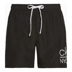 Calvin Klein spodenki kąpielowe męskie KM0KM00440 Medium Drawstring M czarne. Czarne kąpielówki męskie Calvin Klein, m, bez wzorów. W wyprzedaży za 179,00 zł.
