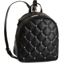 Plecak MONNARI - BAG9450-020 Black. Czarne plecaki damskie Monnari, bez wzorów, ze skóry ekologicznej, klasyczne. W wyprzedaży za 189,00 zł.