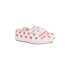 Buty Superga Fancotw 2750 White Red Harts. Białe trampki i tenisówki damskie Superga, bez wzorów, bez zapięcia. Za 141,17 zł.