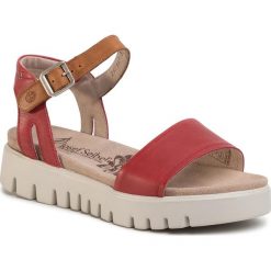 Sandały JOSEF SEIBEL - Thea 05 69805 727 401 Rot. Czerwone klapki damskie Josef Seibel, bez wzorów, ze skóry, bez obcasa. Za 319,00 zł.