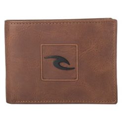 Rip Curl Portfel Męski Brązowy Rider Rfid All Day. Pomarańczowe portfele męskie Rip Curl, bez wzorów, ze skóry. Za 167,00 zł.