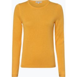 Apriori - Sweter damski z mieszanki jedwabiu i kaszmiru, żółty. Niebieskie swetry klasyczne damskie marki Apriori, l. Za 299,95 zł.