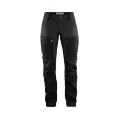 Fjällräven Keb Trousers Curved W, Czarno-kamienny szary | 550-018 | 38. Szare kombinezony damskie Fjällräven, bez wzorów, bez kołnierzyka, bez rękawów. Za 1198,88 zł.