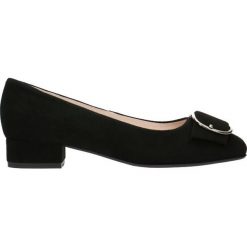 Czółenka MIHO. Czarne buty ślubne damskie marki Gino Rossi, ze skóry, na płaskiej podeszwie. Za 249,90 zł.