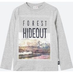 Coccodrillo - Longsleeve dziecięcy 128-158 cm. Szare t-shirty chłopięce COCCODRILLO, z nadrukiem, z dzianiny, z długim rękawem. Za 59,90 zł.
