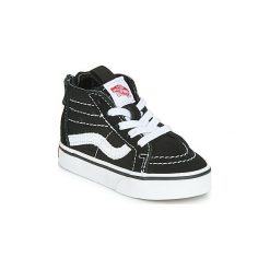 Buty Dziecko Vans SK8-HI ZIP. Czarne trampki dziewczęce Vans, bez wzorów, bez zapięcia. Za 219,00 zł.