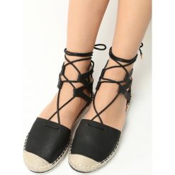Espadryle damskie: Czarne Espadryle Beril