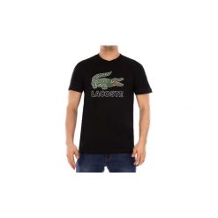 T-shirty z krótkim rękawem Lacoste TH 6386. Czarne t-shirty męskie Lacoste, xl, bez wzorów, bez kołnierzyka, krótkie. Za 286,15 zł.