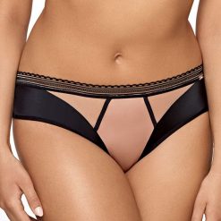 Klasyczne figi Nubia. Różowe majtki damskie marki Avalingerie, bez wzorów, z bawełny. Za 40,99 zł.